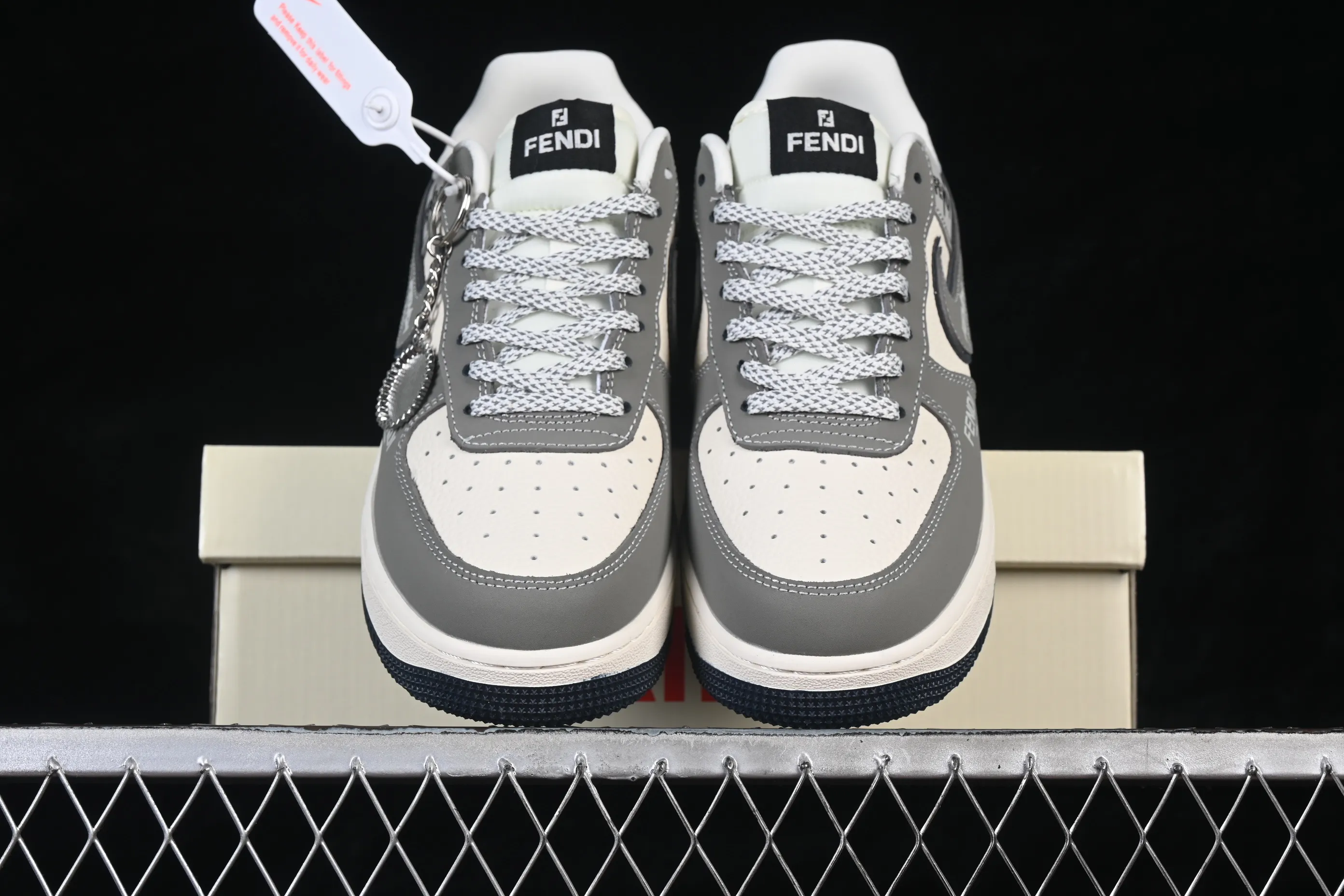 All categories Nk Air Force 1 Air Force series Nk Air Force 1 Low Air Force low top Nike Air Force 1'07 Low joint creative beige gray black Air Force 1 low top casual sneakers DF0188-110